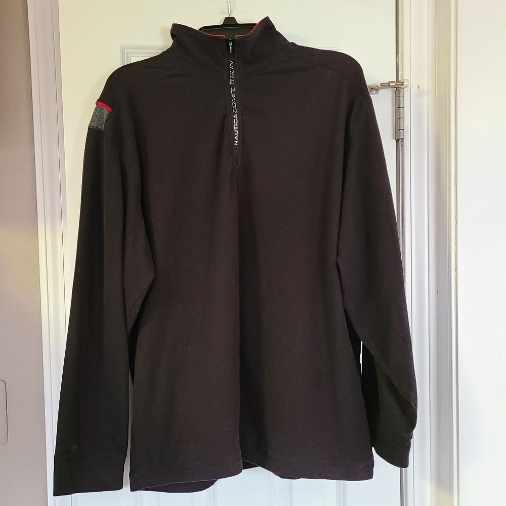 Nautica Men's Lightweight Quarter Zip Fleece Pullover